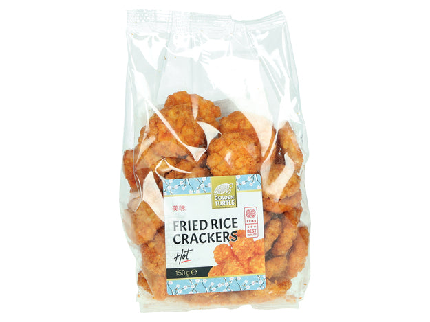 Fried Rice Crackers Hot Golden Turtle 150 Gram