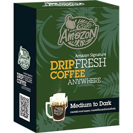 📌Exp 22/12/2025 CAFÉ AMAZON Filterkaffee Signature 45 Gram กาแฟ อเมซอน แบบ ดริป