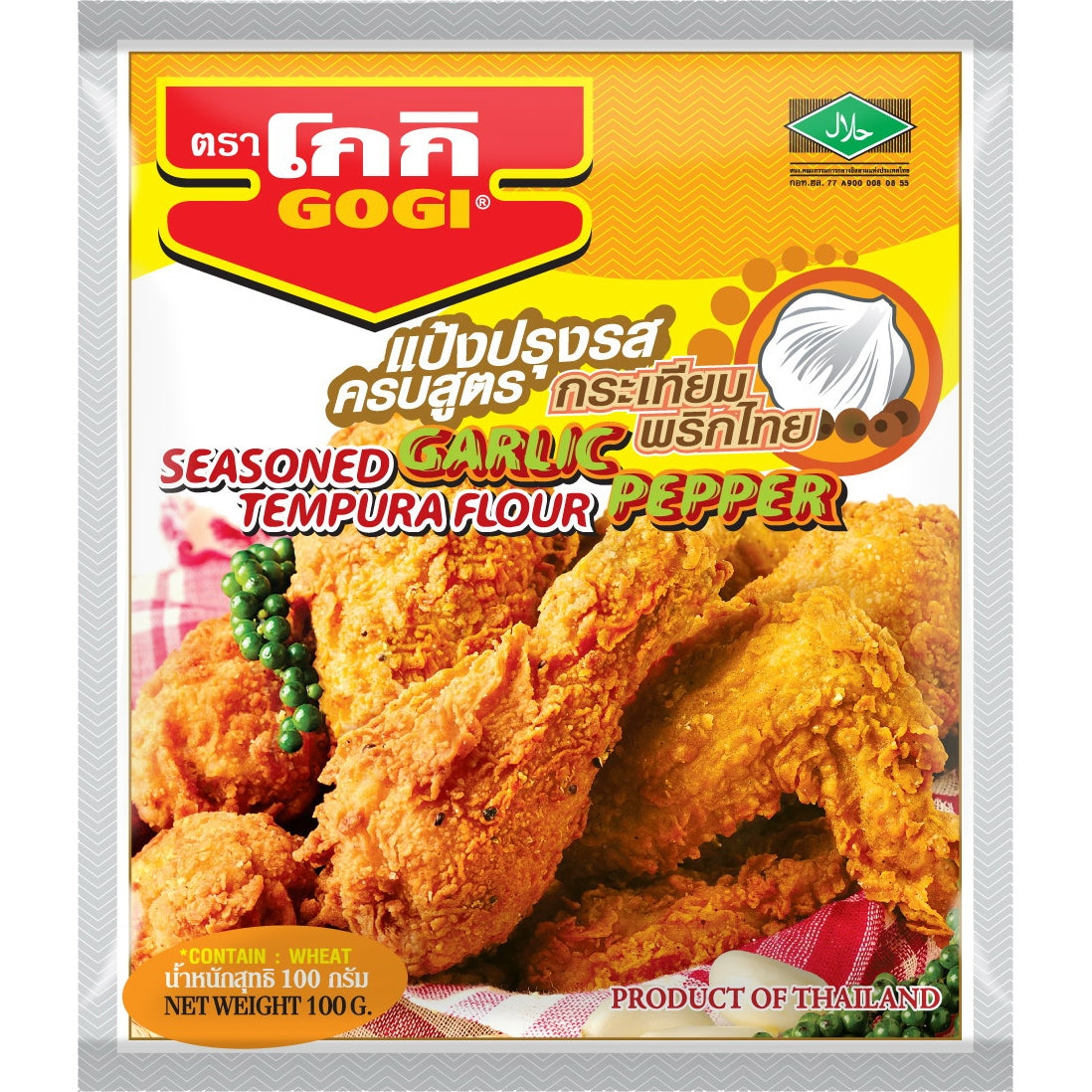 Tempuramehl Knoblauch und Pfeffer 100g แป้ง โกกิ ทอดกรอบ รสกระเทียมพริกไทย