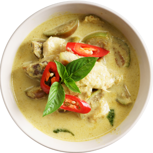 Chicken Green Curry Thai Style : Hühnergrünes Curry auf Thai-Art