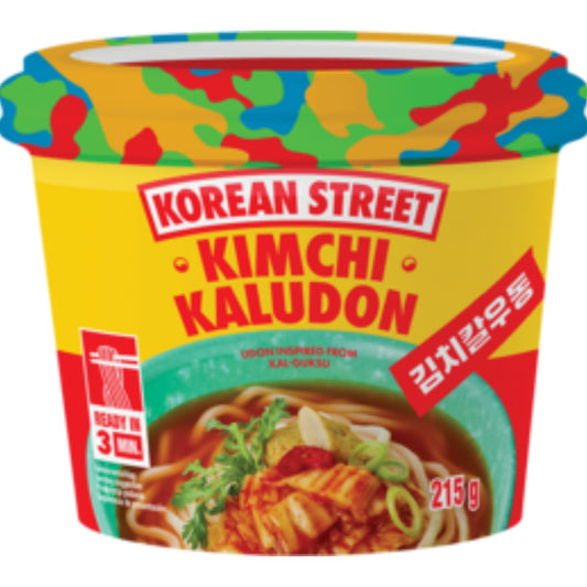 KOREAN STREET South Korea Instant Cup Noodles, Kaludon Kimchi 215 gram