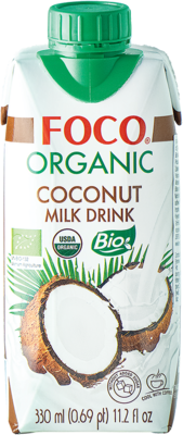Foco Bio Kokosnussmilch-Getränk 330 ml น้ำนม มะพร้าว พร้อมดื่ม