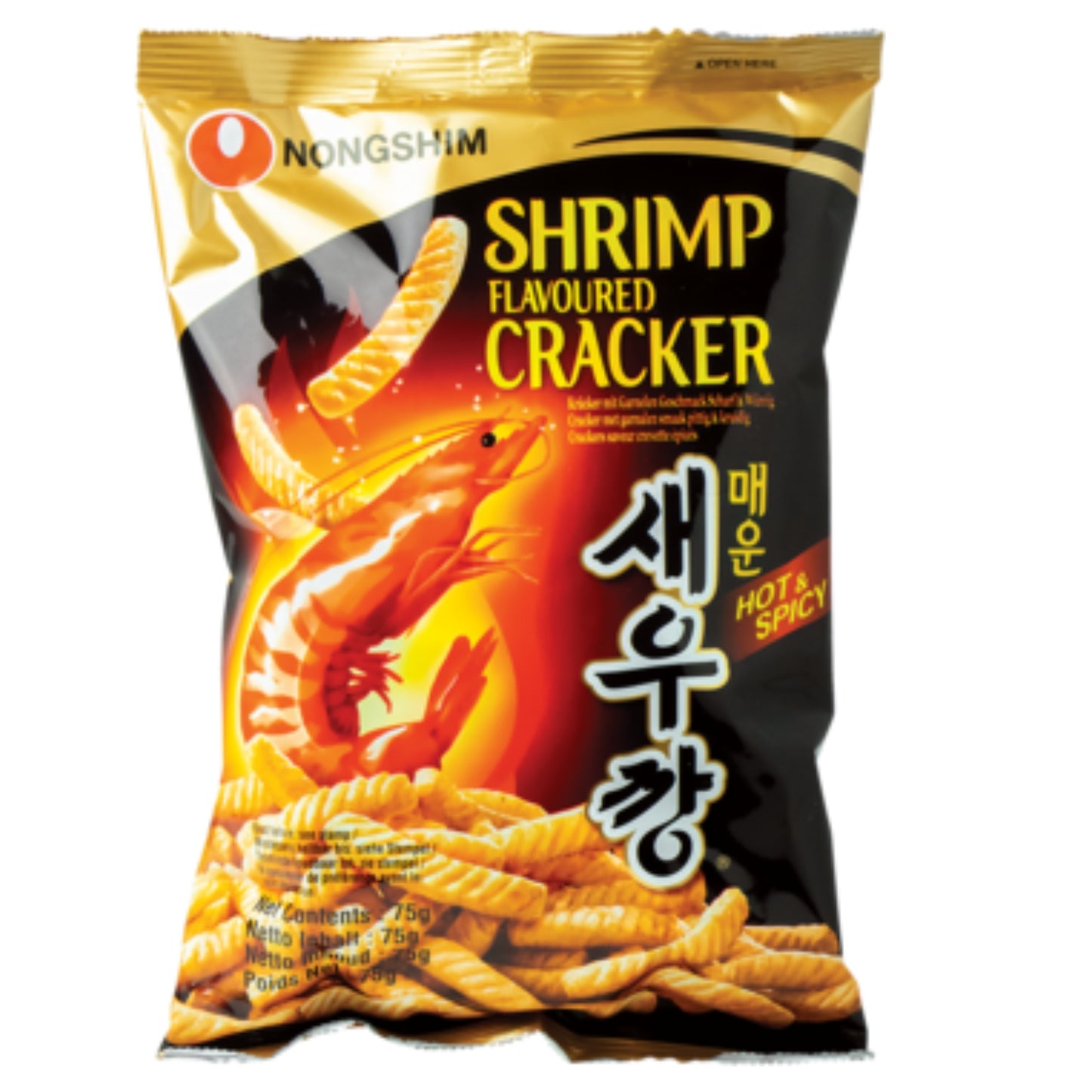 Nongshim Shrimp Cracker Hot & Spicy ข้าวเกรียบกุ้งรสเผ็ด