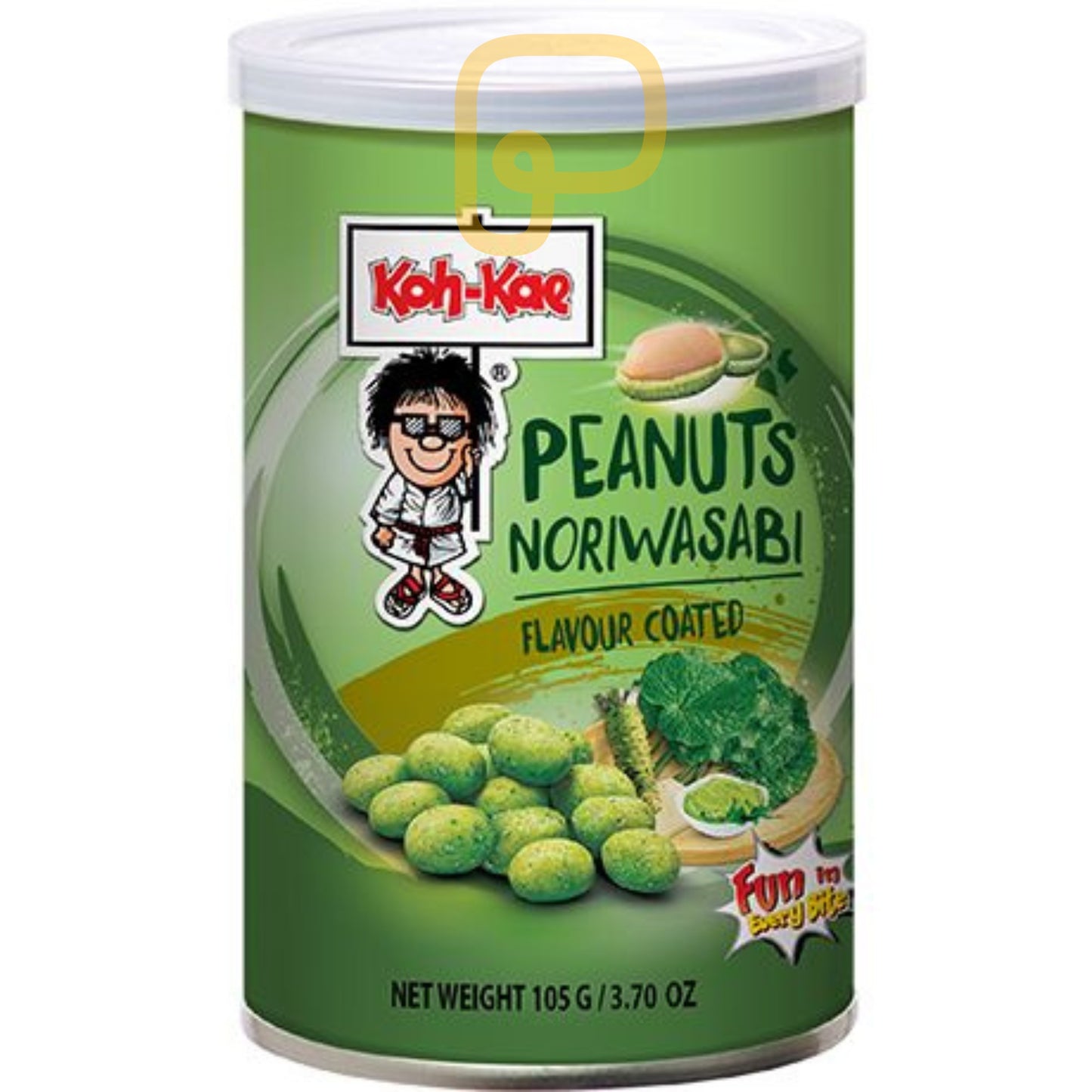 KOH-KAE Coated Peanuts Nori Wasabi 105 Grams