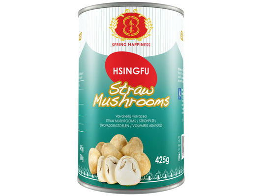 Straw Mushrooms Whole Spring Happiness 425 Grams