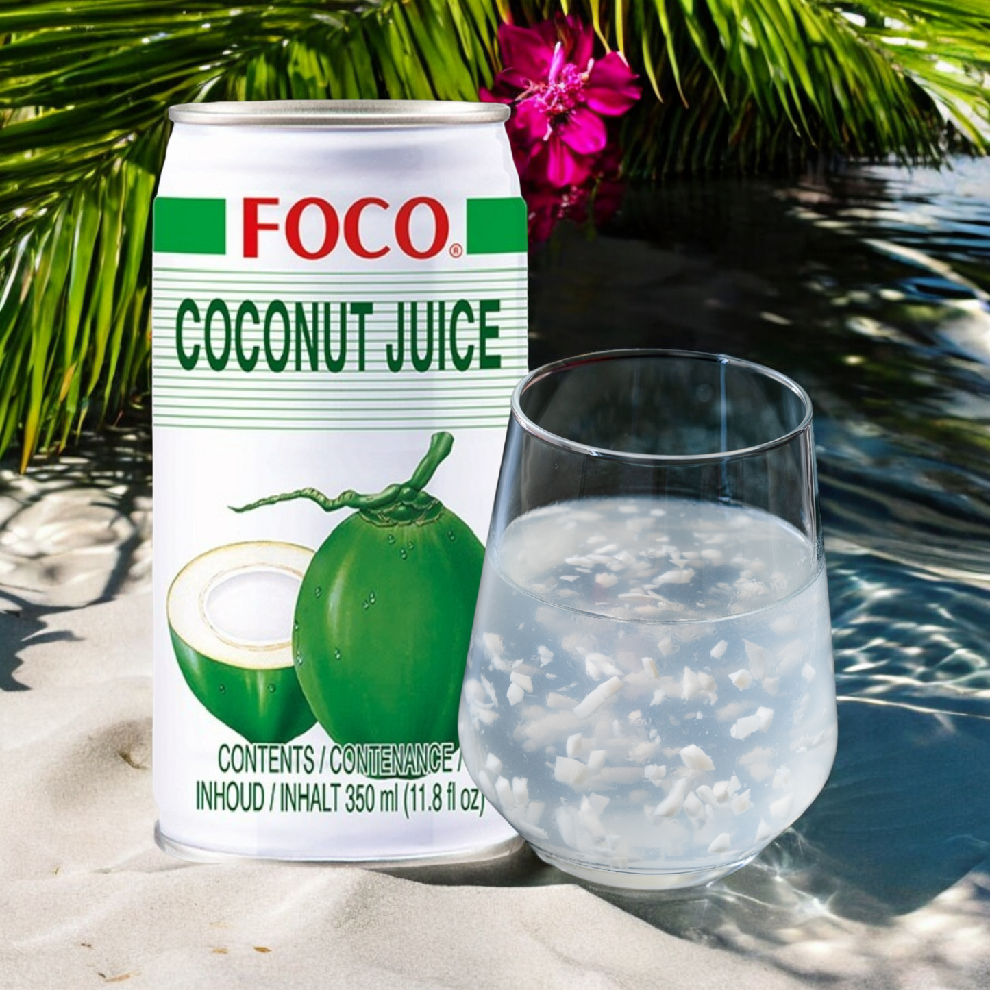 Coconut juice drink, can, (disposable container, plus €0.25 per can)