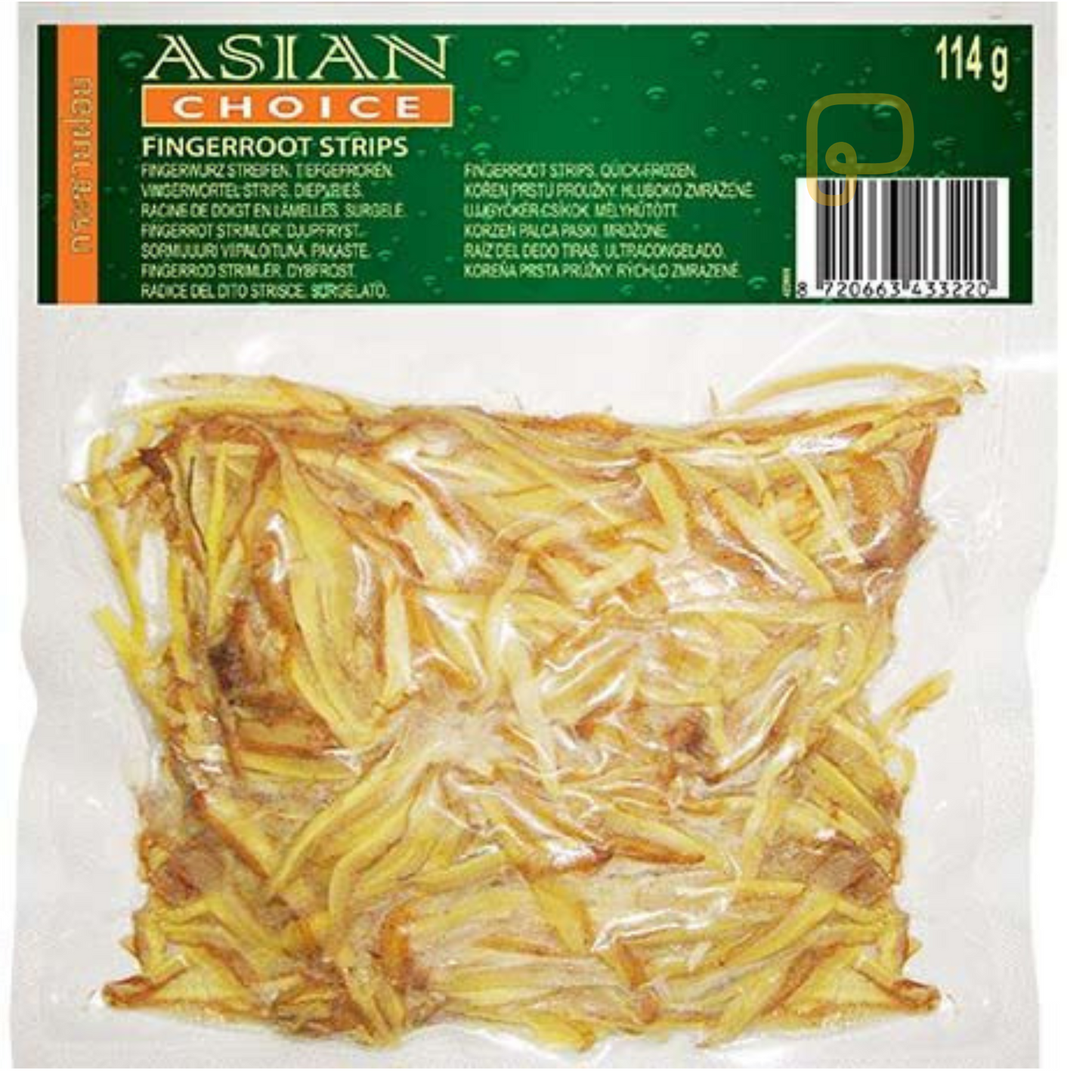 ASIAN CHOICE  Krachai Strip 114 Gram กระชาย เส้น แช่แข็ง