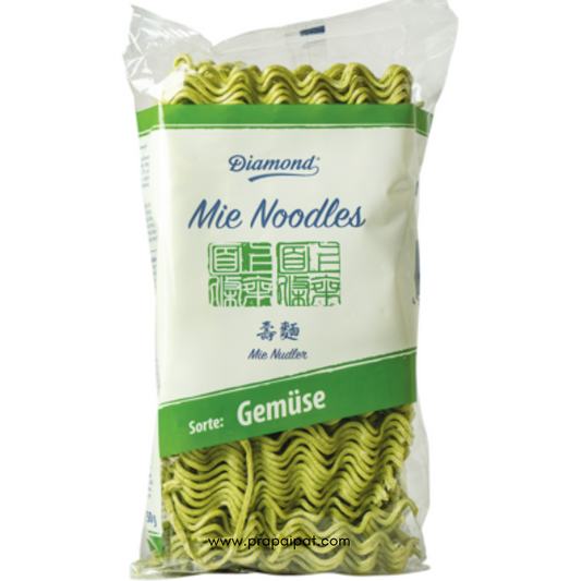 DIAMOND Mie Gemüse Nudeln, ohne Ei 250 gram บะหมี่ผัก แห้ง