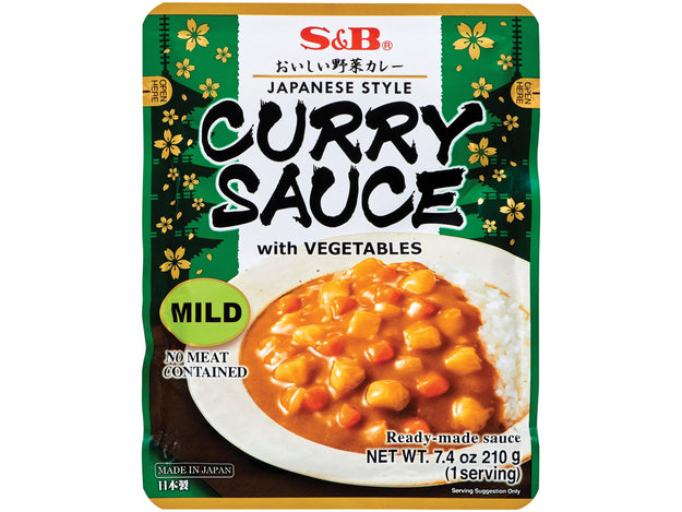 S&B Curry Sauce with Vegetables 205 ML 210 Gram