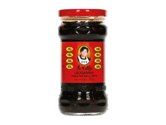 Lao Gan Ma Chili-Öl Mit Fermentierten Sojabohnen 280 Gram พริกน้ำมัน เต้าเจี๊ยว สไตล์จีน