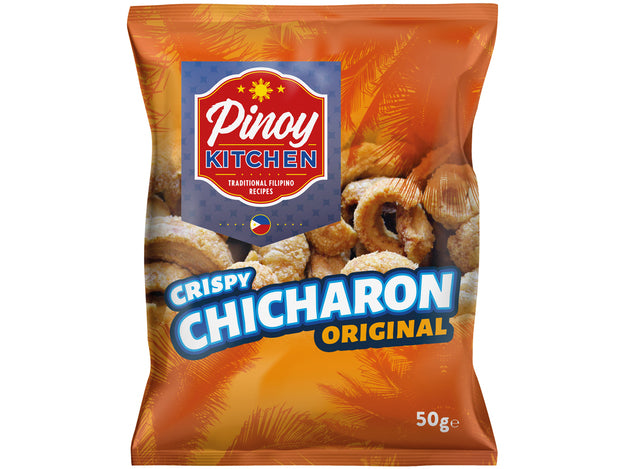 Pinoy Kitchen Knusprige Chicharon Chips Original 50g แคบหมูติดมัน รสดั้งเดิม