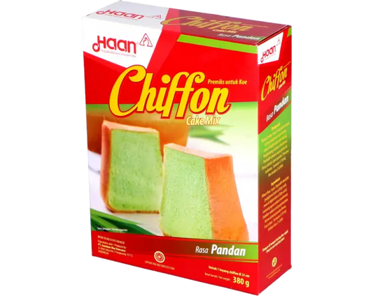 Haan Chiffon Cake Mix Pandan 380g แป้ง ชิฟฟ่อนสำเร็จ กลิ่น ใบเตย