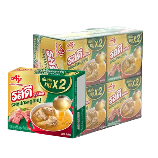 Rosdee Cube Soup รสดี ซุปก้อน กระดูกหมู 40 Gram x 12 Packs