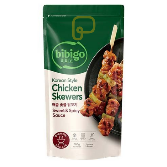 BIBIGO Chicken Skewers Sweet &amp; Spicy 180 Grams