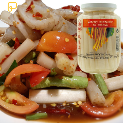 📌Best Before 27/10/2025 Cock Lotuswurzeln eingelegte 454 gram ไหลบัว สายบัว ในน้ำเกลือ