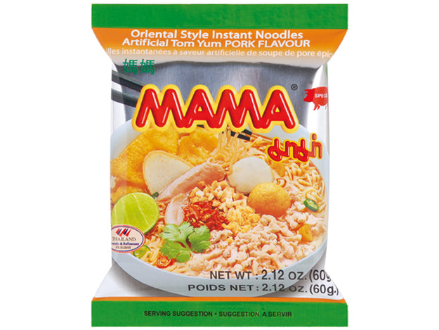 Instant Noodles Tom Yum Pork Mama 60 Gram มาม่า รส ต้มยำหมูสับ