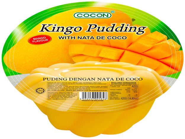 Kingo Mango Pudding mit Nata de Coco Cocon 420 Gram