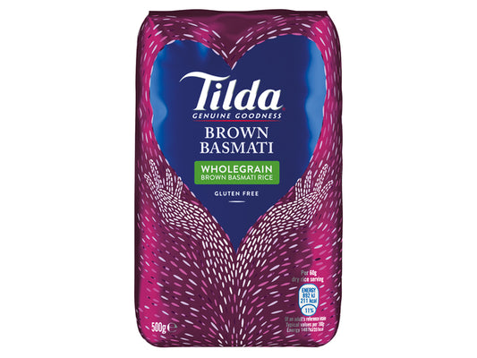 Brauner Basmatireis Tilda 500 Gram