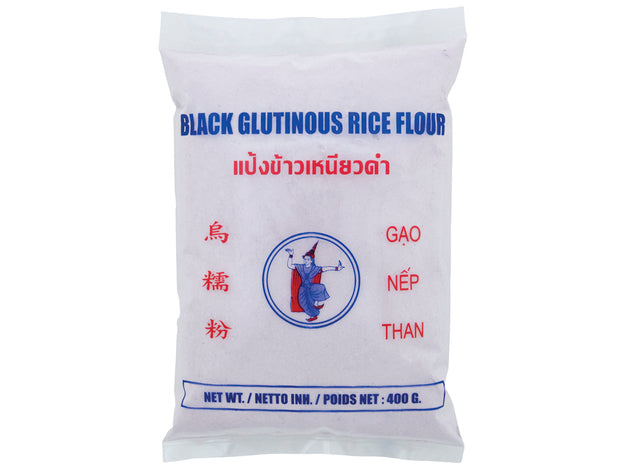 Black Glutinous Rice Flour Thai Dancer 400 Gram แป้งข้าวเหนียวดำ