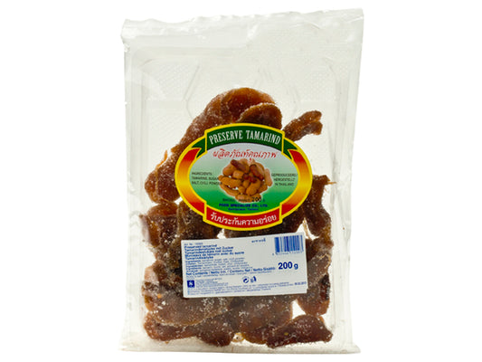 Preserved Tamarind Thai Dancer 200 Gram มะขามแช่อิ่มอบแห้ง เคลือบน้ำตาล