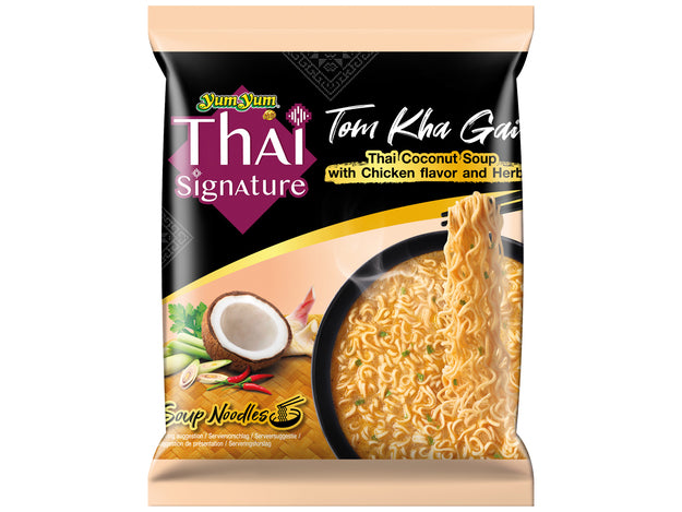 Instant Noodles Thai Coconut Soup (Tom Kha Kai) Yum Yum 100 Gram ยำยำ รส ต้มข่าไก่