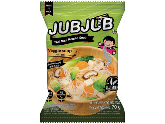 JUBJUB Instant Reisnudeln 70 g (verschiedene Geschmacksrichtungen) ก๋วยเตี๋ยว จั๊บ จั๊บ
