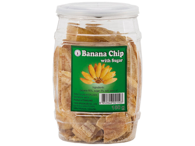 Banana Chips with Sugar Thai Dancer 150 Gram กล้วยฉาบ เคลือบน้ำตาล