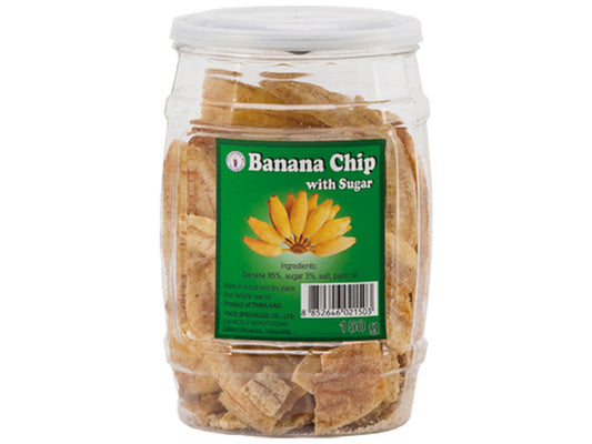 Banana Chips with Sugar Thai Dancer 150 Gram กล้วยฉาบ เคลือบน้ำตาล