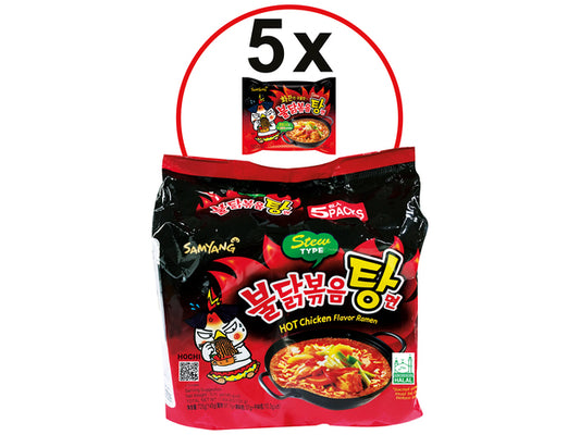 Instant noodles spicy chicken stew Samyang