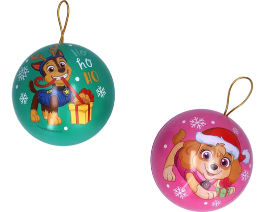 Paw Patrol - Metal Christmas Ball with Candy 5 g (Random Design)