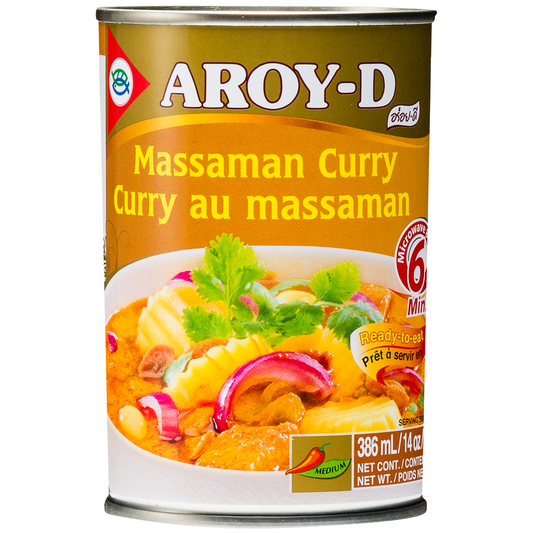 AROY-D Massaman Curry Soup 400 ml น้ำแกงมัสมั่นสำเร็จรูปในกระป๋อง