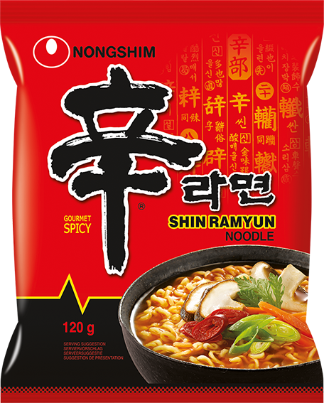 Instantnudeln, Shin Ramyun, sehr scharf (120g)