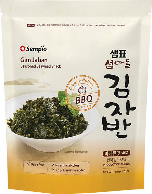 Sempio seaweed snack, seasoned, BBQ 50g