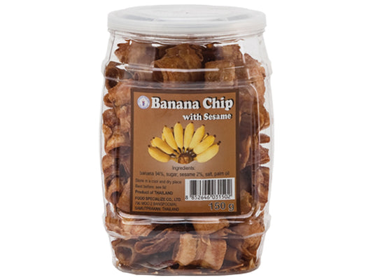 Bananenchips mit Sesam Thai Dancer 150 G กล้วยฉาบกรอบโรยงา