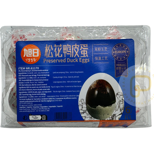 XU RI Preserved Duck Egg ไข่เยี่ยวม้า 6pcs