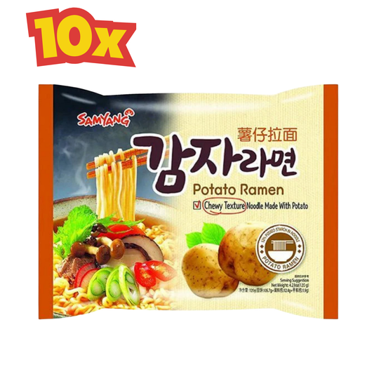 10x Samyang Instant Kartoffelstärke Potato Nudeln 120 g