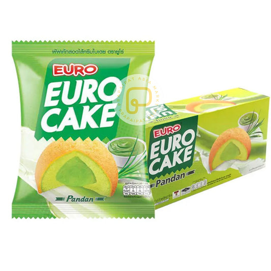 Euro Cake Pandan Cream 144 Gram ยูโร่เค้ก รสใบเตย