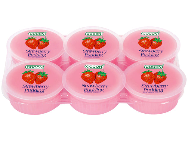 Strawberry Pudding Nata de Coco Cocon 480 Grams