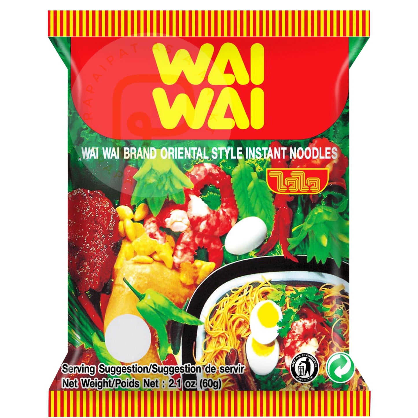 WAI WAI Instant Noodles Oriental Style 60g