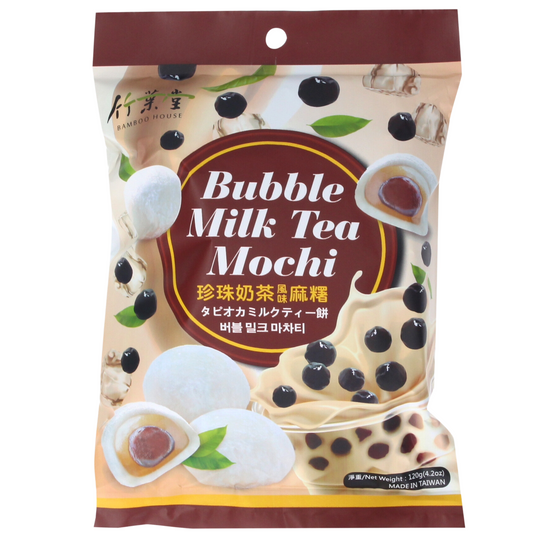 📍Exp 17.08.2024 BAMBOO HOUSE Mochi Bubble Tea Flavour 120 gram โมจิสอดไส้ รสชาไข่มุก