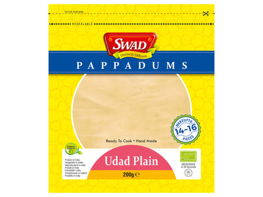 Pappadums plain 200g