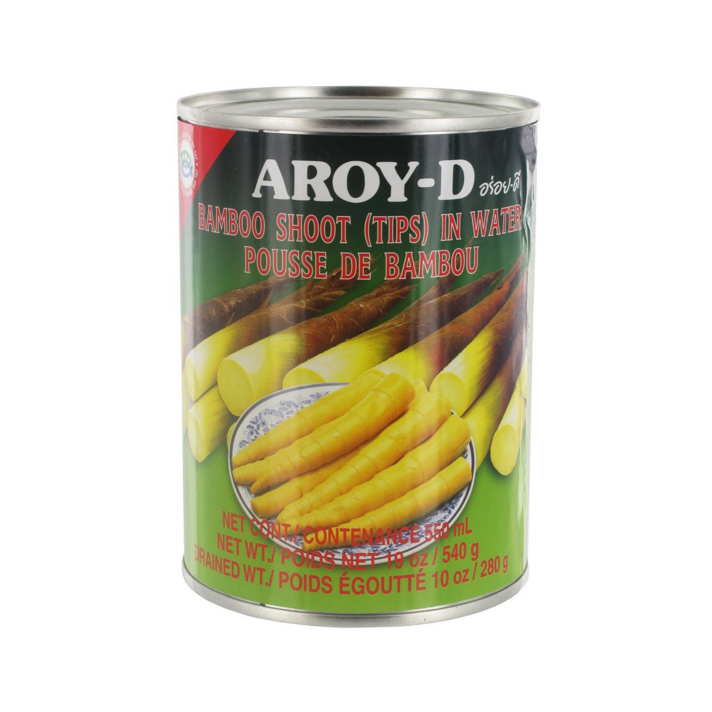 Aroy-D Bambussprossen Spitzen 540g หน่อไม้