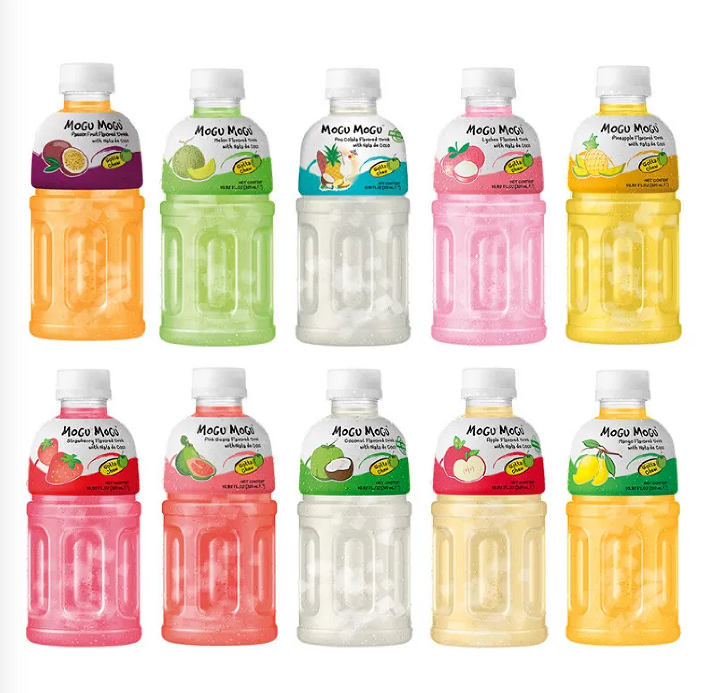 Mogu Mogu drink with Nata de Coco (various flavors)