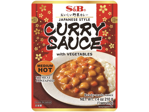 S&B Curry Sauce with Vegetables 205 ML 210 Gram