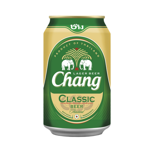 Chang Beer 5% Vol. 330ml (Thailand) - disposable container, plus €0.25 per can