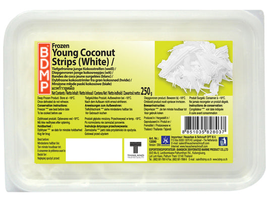 BDMP Young Coconut Strips (White) 250 G เนื้อมะพร้าว หั่นริ้ว