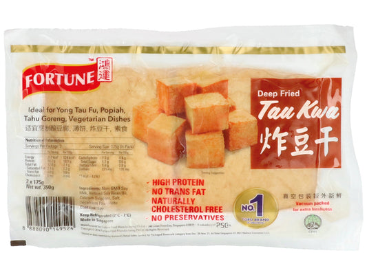 Tau Kwa Tofu Deep Fried
Fortune Brand
16 X 350 G