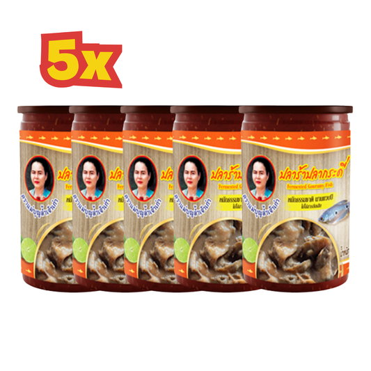 5x Mae Boon Lum แม่บุญล้ำ ปลาร้า ปลากระดี่ 500 Gram