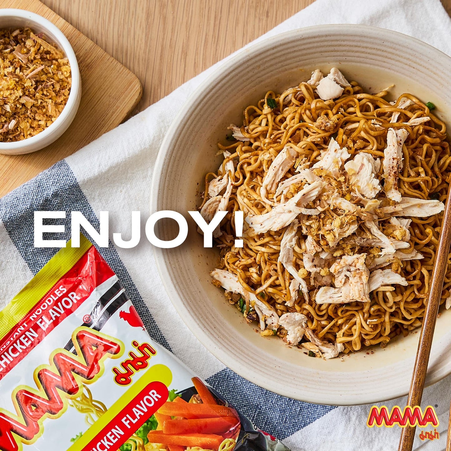 MAMA instant noodles, chicken 55g มาม่า รสซุปไก่