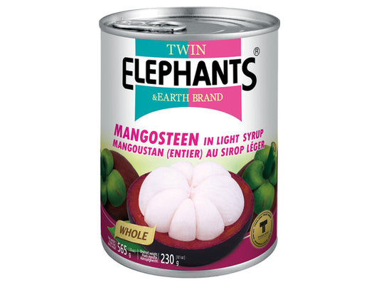 Twin Elephants  Mangosteen in Light Syrup 565 Gram